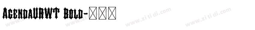 AgendaURWT Bold字体转换